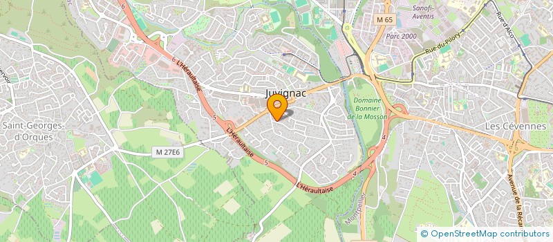 localisation de l'entreprise SCI LA JUVIGNACOISE  JUVIGNAC