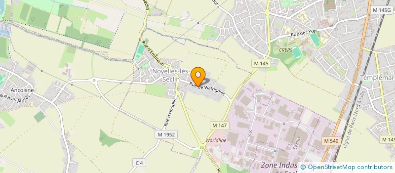 localisation de l'entreprise SCI LA KBANE D'ANCOISNE  NOYELLES-LES-SECLIN