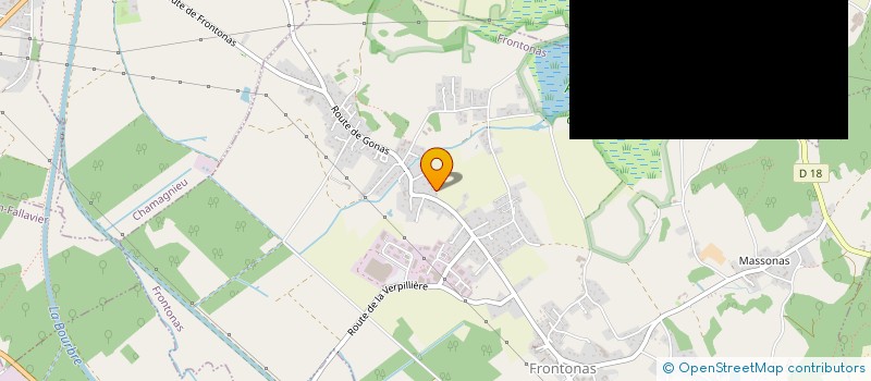 localisation de l'entreprise SCI LA KEBEA  FRONTONAS