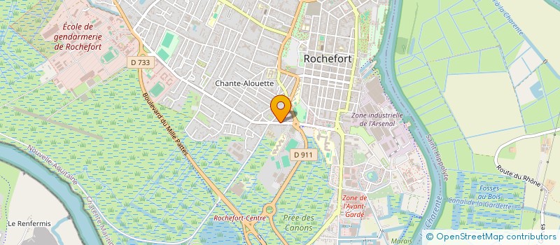 localisation de l'entreprise SCI LA/LA  ROCHEFORT