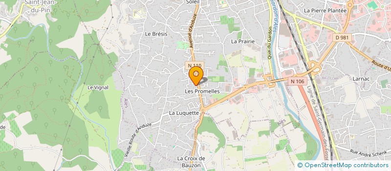 localisation de l'entreprise SCI LA LAGUNE  ALES