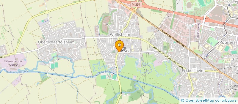 localisation de l'entreprise SCI LA LAITERIE  WOLFISHEIM