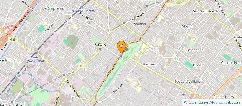 localisation de l'entreprise SCI LA LAITERIE ROUBAISIENNE  ROUBAIX