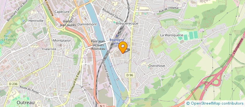 localisation de l'entreprise SCI LA LAMPE  BOULOGNE-SUR-MER