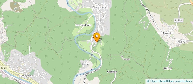 localisation de l'entreprise SCI LA LAMPISTERIE  GAGNIERES