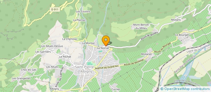 localisation de l'entreprise SCI LA LANCHETTE  SAINT PIERRE D'ALBIGNY