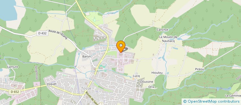 localisation de l'entreprise SCI LA LANDE  TOSSE