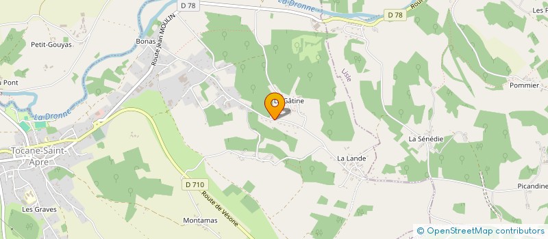 localisation de l'entreprise SCI LA LANDE  BUSSAC