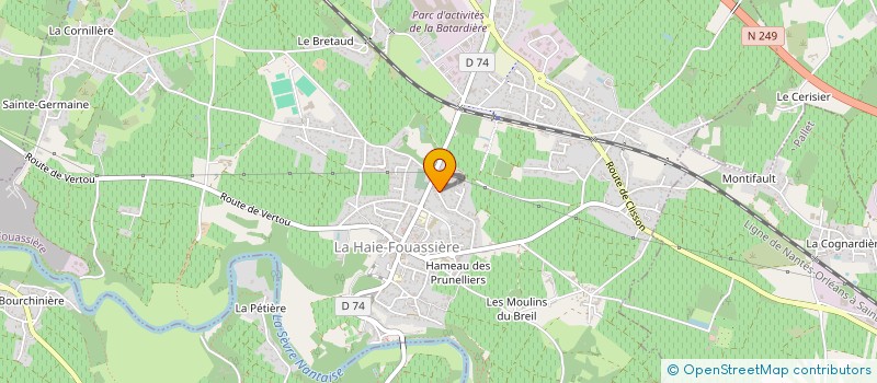 localisation de l'entreprise SCI LA LANDE  LA HAIE-FOUASSIERE