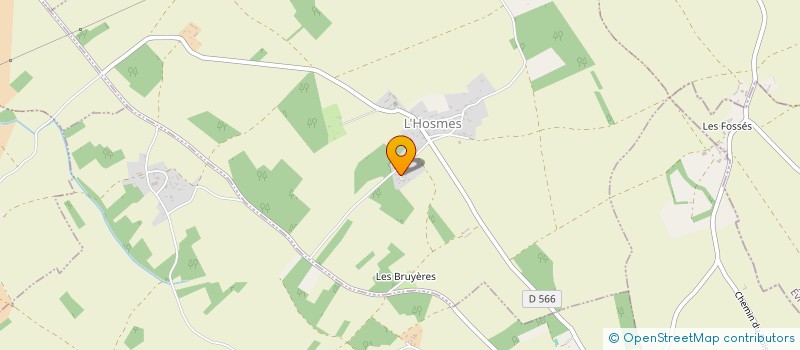localisation de l'entreprise SCI LA LANDE AUX MERLES  L'HOSMES