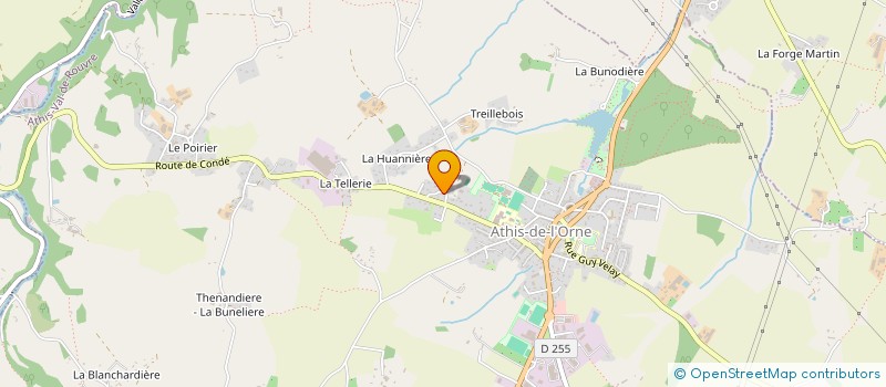 localisation de l'entreprise SCI LA LANDE DE COUDEVILLE à ATHIS-VAL DE ROUVRE
