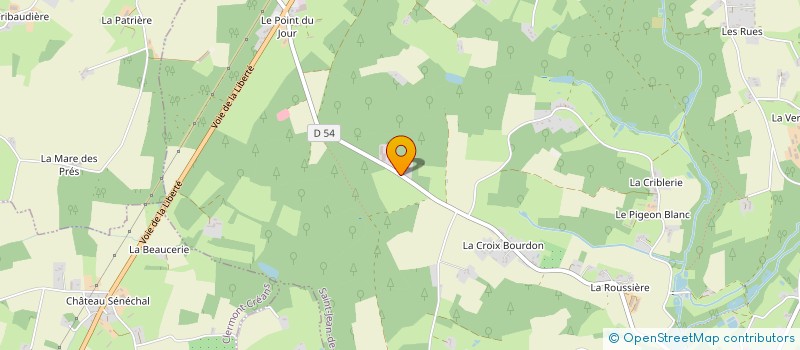 localisation de l'entreprise SCI LA LANDE DE VIHIERS  SAINT-JEAN-DE-LA-MOTTE