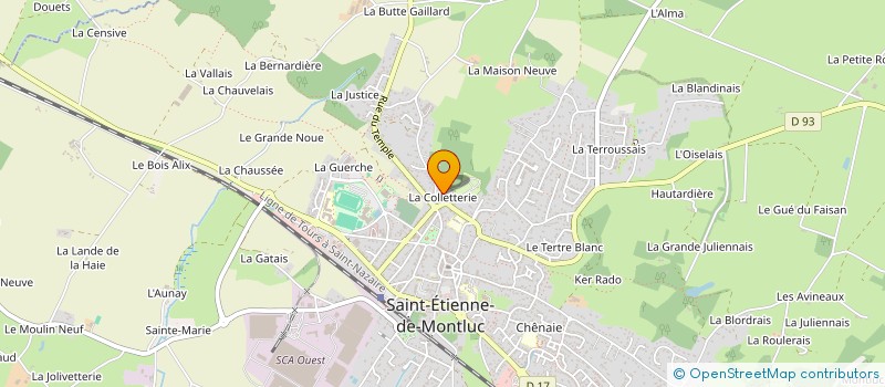 localisation de l'entreprise SCI LA LANDE DES CHENES à VIGNEUX-DE-BRETAGNE