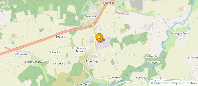 localisation de l'entreprise SCI LA LANDE DES PINS  SAINT-THURIAL