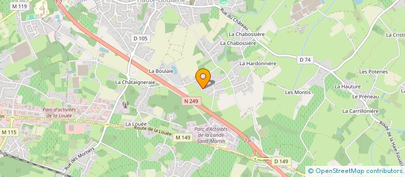 localisation de l'entreprise SCI LA LANDE SAINT MARTIN  HAUTE-GOULAINE