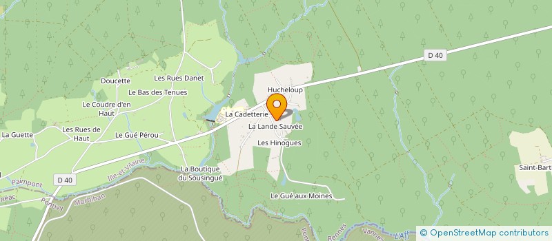 localisation de l'entreprise SCI LA LANDE SAUVEE  PAIMPONT