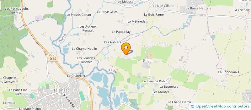 localisation de l'entreprise SCI LA LANDELLE  CINTRE