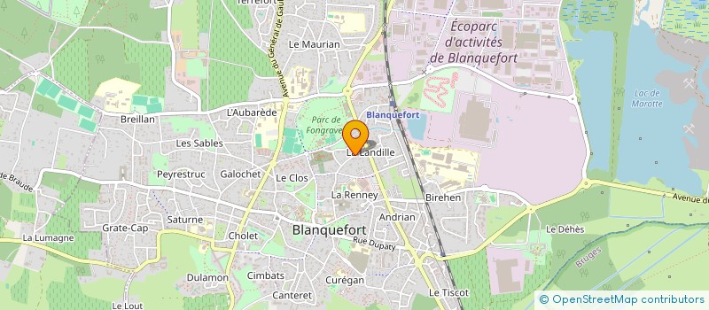 localisation de l'entreprise SCI LA LANDILLE à BLANQUEFORT