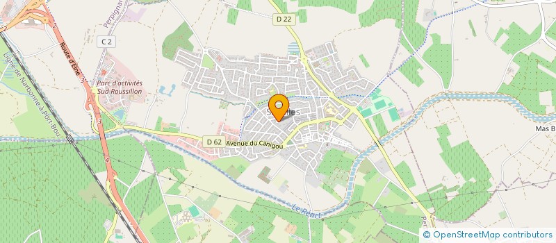 localisation de l'entreprise SCI LA LANGROISE  SALEILLES