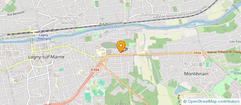 localisation de l'entreprise SCI LA LATIGNACIENNE  LAGNY-SUR-MARNE