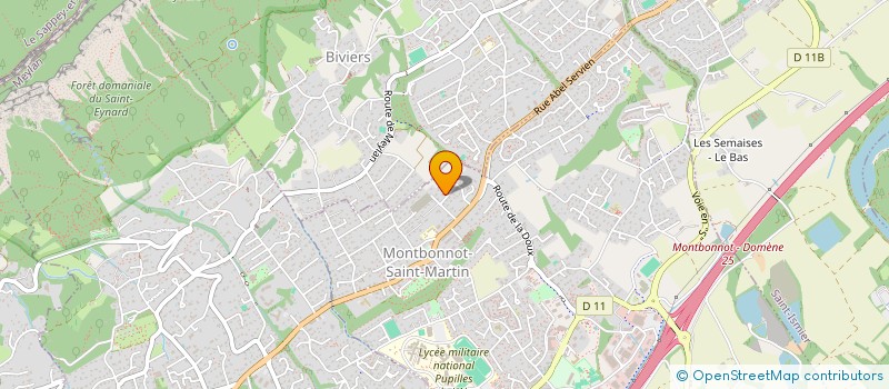 localisation de l'entreprise SCI LA LAURELLE  MONTBONNOT-SAINT-MARTIN