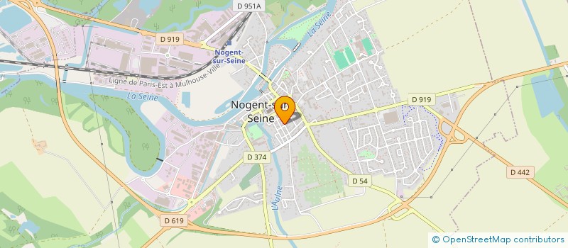 localisation de l'entreprise SCI LA LAURICIERE  NOGENT-SUR-SEINE