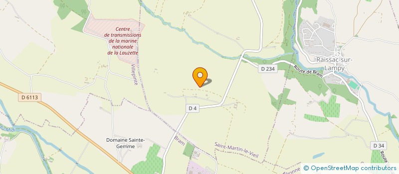 localisation de l'entreprise SCI LA LAUZE  SAINT-MARTIN-LE-VIEIL