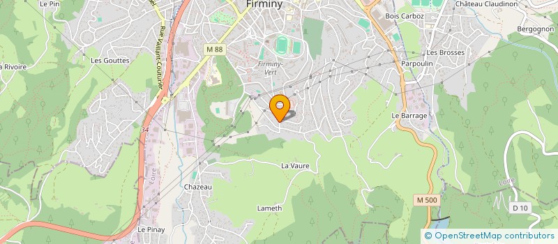 localisation de l'entreprise SCI LA LAUZIERE 3A  FIRMINY