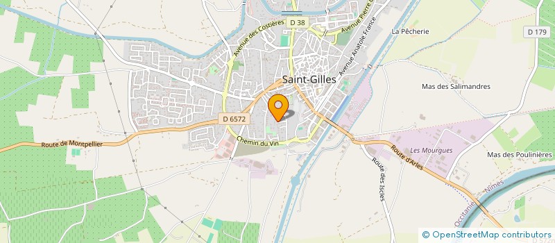 localisation de l'entreprise SCI LA LAVANDE à SAINT-GILLES