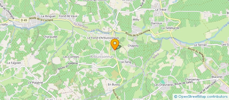 localisation de l'entreprise SCI LA LAVEUSE  SALLES-ARBUISSONNAS-EN-BEAUJOLAIS