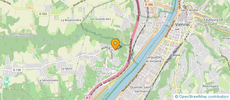 localisation de l'entreprise SCI LA LERPTIENNE  SAINT-CYR-SUR-LE-RHONE