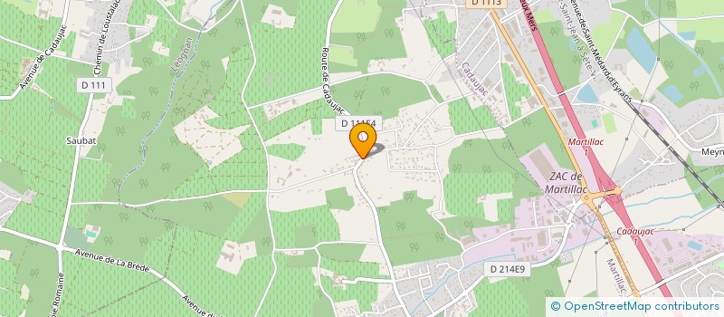 localisation de l'entreprise SCI LA LEYRE  MARTILLAC