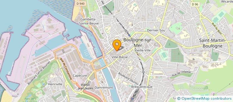 localisation de l'entreprise SCI LA LIANE à BOULOGNE-SUR-MER