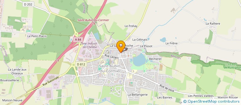 localisation de l'entreprise SCI LA LIBERATION  SAINT-AUBIN-DU-CORMIER