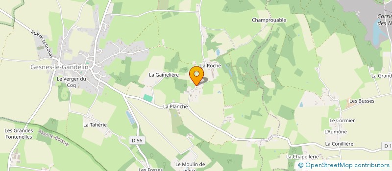 localisation de l'entreprise SCI LA LIBERGE  GESNES-LE-GANDELIN