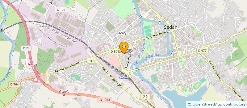 localisation de l'entreprise SCI LA LIBERTE  SEDAN