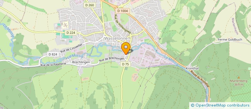 localisation de l'entreprise SCI LA LIBERTE  WASSELONNE