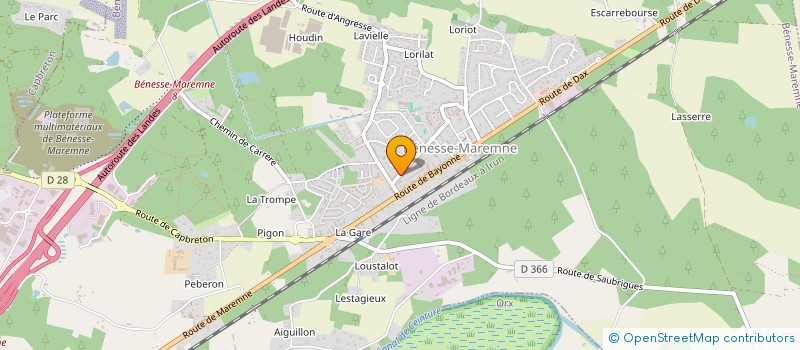 localisation de l'entreprise SCI LA LIBERTE  BENESSE-MAREMNE