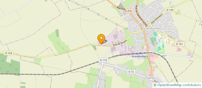 localisation de l'entreprise SCI LA LICE  DES BAUX  GRANDVILLIERS