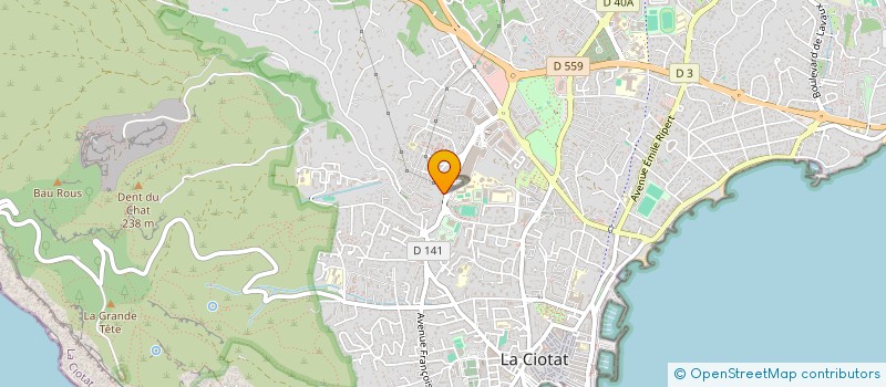 localisation de l'entreprise SCI LA LICORNE à LA CIOTAT