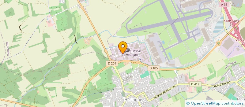 localisation de l'entreprise SCI LA LICORNE  HESINGUE