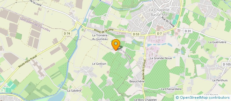 localisation de l'entreprise SCI LA LICORNE  SAINT-JULIEN-DE-CONCELLES