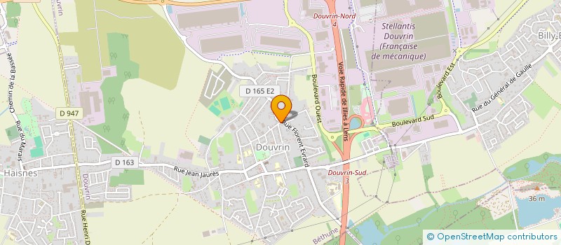 localisation de l'entreprise SCI LA LICORNE  DOUVRIN