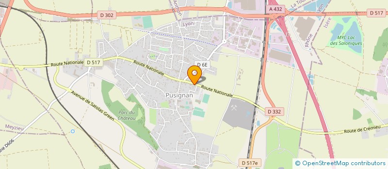 localisation de l'entreprise SCI LA LICORNE  PUSIGNAN