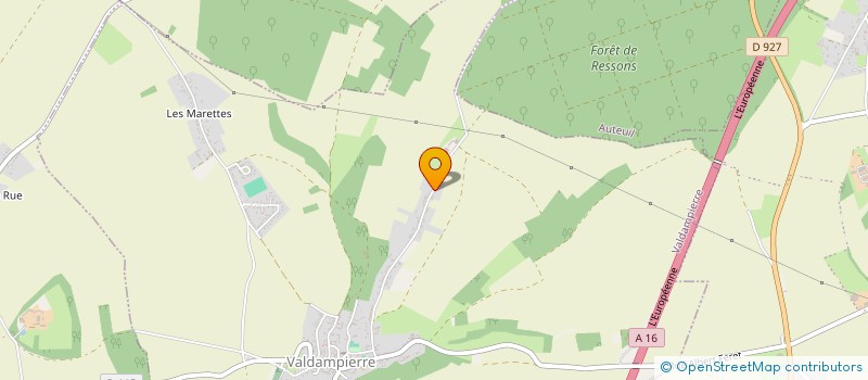 localisation de l'entreprise SCI LA LICORNE  VALDAMPIERRE