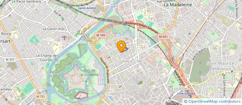 localisation de l'entreprise SCI LA LICORNE à LILLE