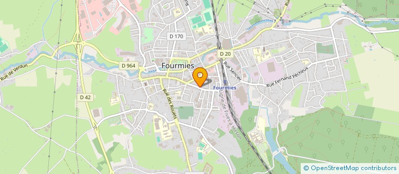 localisation de l'entreprise SCI LA LICORNE  FOURMIES