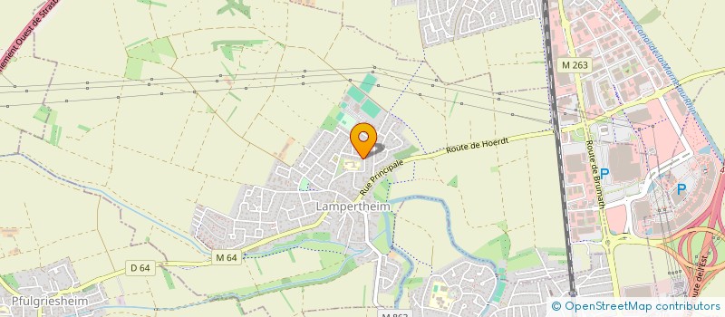 localisation de l'entreprise SCI LA LICORNE  LAMPERTHEIM