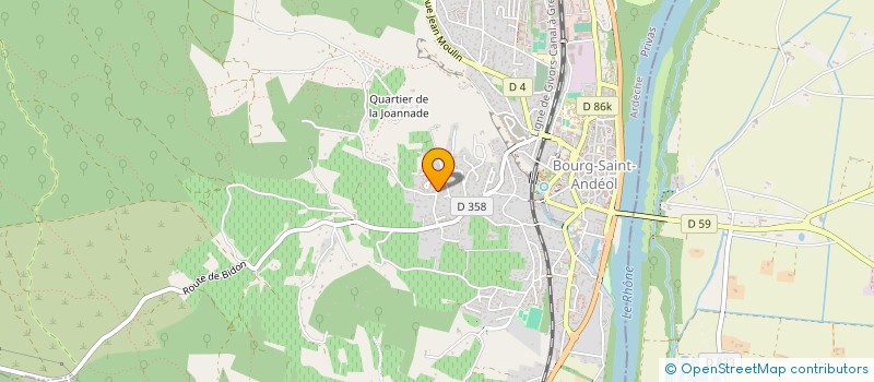 localisation de l'entreprise SCI LA LICORNE  BOURG-SAINT-ANDEOL