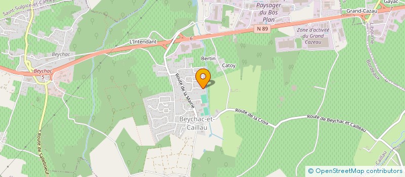 localisation de l'entreprise SCI LA LICORNE  BEYCHAC-ET-CAILLAU